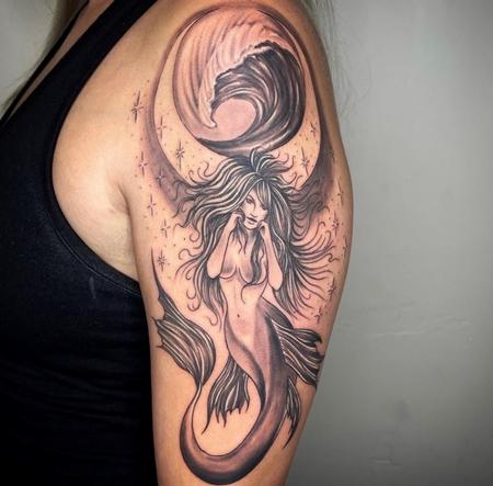 Tattoos - Dayton Smith Mermaid - 144626